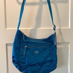 Teal Coach Crossbody Bag